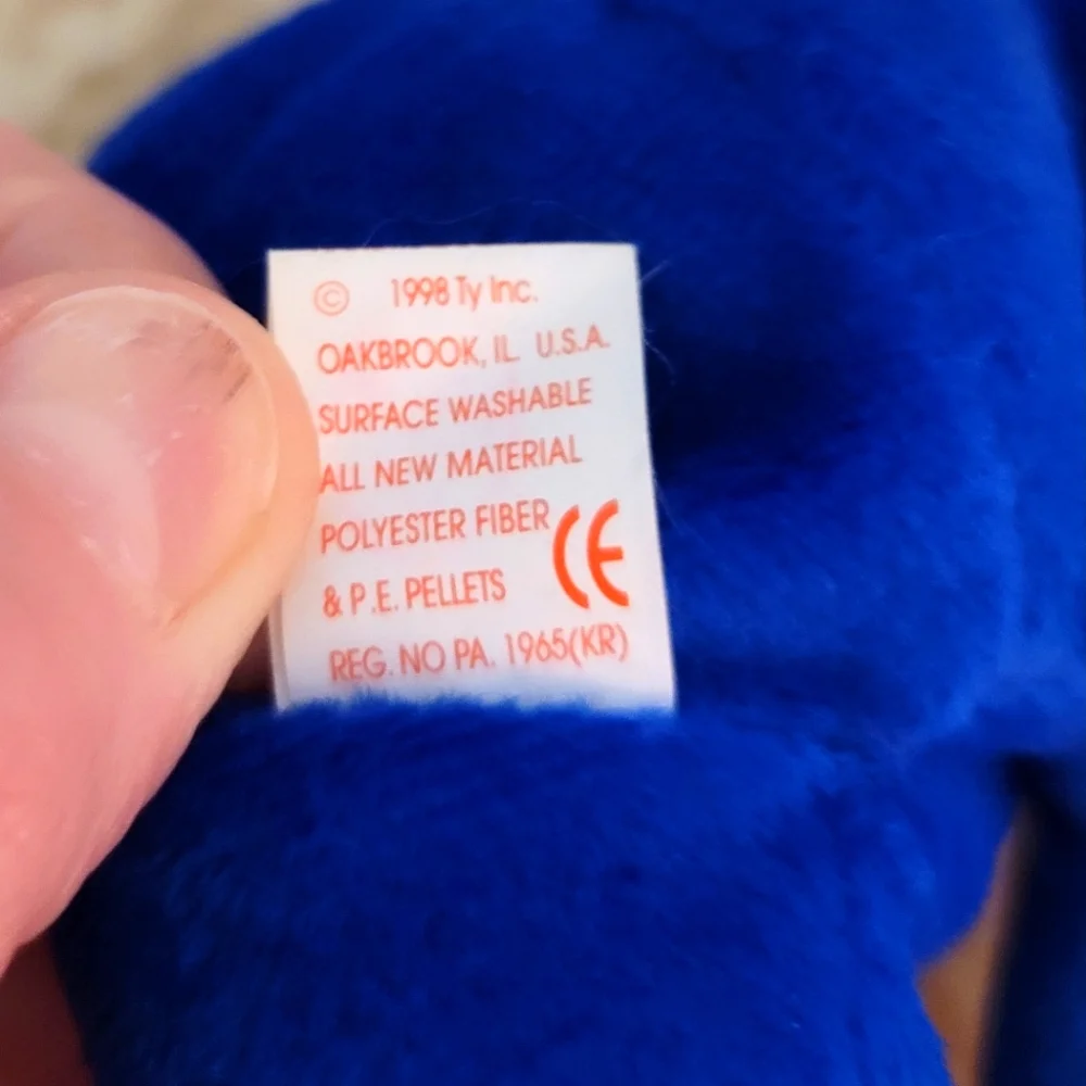 Ty Beanie Babies Clubby Mint Condition P.E Pellets Rare Stamp Error #472 NWT - Picture 9 of 14